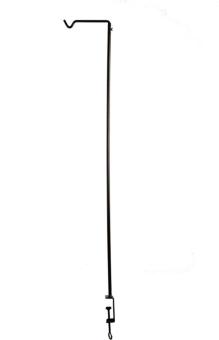 Esschert Design Tafelhaak - geschikt voor planten, lantaarns of andere items - Esschert Design Tafelhaak staal Zwart Metaal - 22x126cm