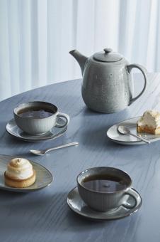 Broste Copenhagen Nordic Sea Tea For Two - includes 2 plates, 2 cups and saucer and teapot