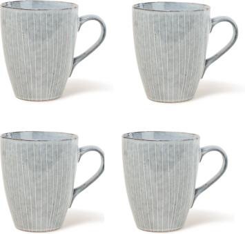 Broste Copenhagen Nordic Sea Mega mok met oor 40 cl set van 4 - 11 cm - mug with handle