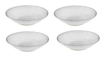 Broste Copenhagen Nordic Sand extra diepe borden set van 4 Ø 22.5 x H 5 cm